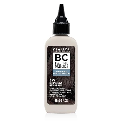 Clairol Professional Beautiful Collection Advanced Gray Solutions, 3W Rich Walnut, 3 oz. - Packaging May Vary