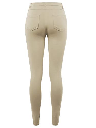 A2Y Women's Comfort Mordern Stretch Skinny Ponte Pants (S-3XL)3