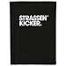 Produktbild STRASSENKICKER Wellsoft- Flauschdecke, ca. 150x200 cm, 100% Polyester, Made in Green, Wellsoft, Flag Label, Schwarz