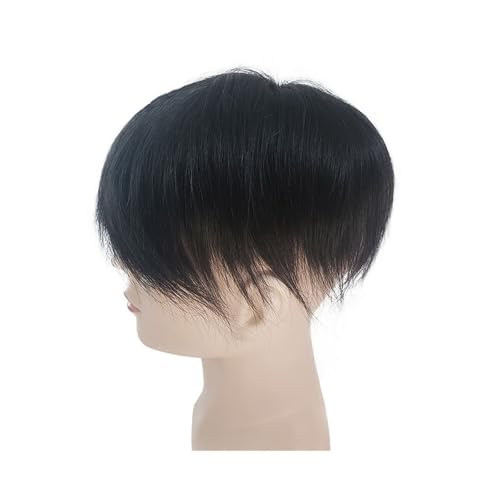 Perruque hommes toupet cheveux humains postiche base mono 14x22cm