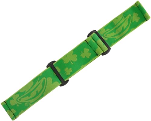 PaintballBodyBags JT Spectra Proflex Woven Goggle Strap w/PBB Barrel Plug - St. Patrick's Day Clover