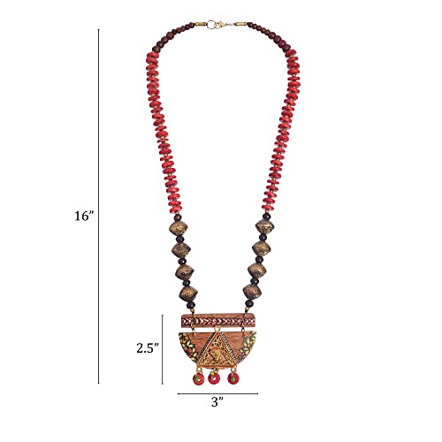 Image of AAKRITI ART CREATIONS Handcrafted Tribal Dhokra Necklace Collection | Royal, Pharaoh & Butterfly-Inspired Artisan Brass Statement Jewelry | Ethnic, Elegant & Artistic Necklaces for Women