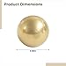 yeeplant Solid Brass Balls, 1 in, Industrial, H62