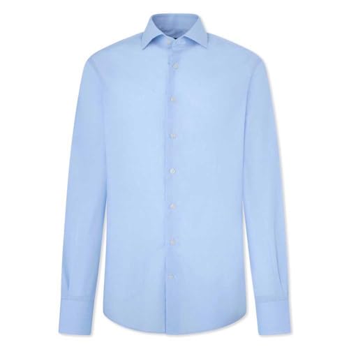 Hackett London Hs Logo Fade Camiseta para Hombre, Azul (Azul), 15.5