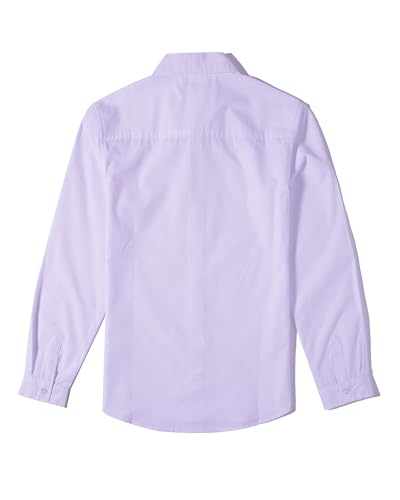 Tronjori Boys Long Sleeve Button Down Casual Woven Dress Shirt Uniform School2