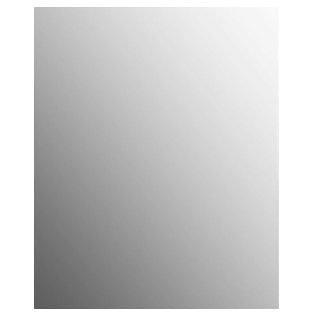 Rahmenloser Spiegel 100x60 cm Glas rechteckig für Bad Wohnzimmer Diele Schlafzimmer mit Montagezubehör, klarer Wandspiegel für Kosmetik, Schmink, Rasur und Deko