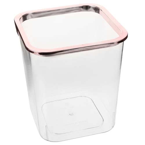 Bote de basura transparente rectangular Happyyami miniatura 1