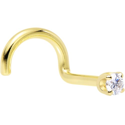 Body Candy 14k Gold Nose Stud Right Side