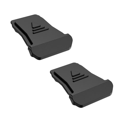 (2 Pack) JJC Blitzschuh Abdeckung für Canon EOS R3 R5II R5C R6II R6III R7 R8 R10 R50 mit Blitzschuh, Hält die Eingebaute Blitzfunktion Staubdicht und Fleckengeschützt Ersetzt Canon ER-SC2 (Schwarz)