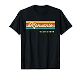 Vintage Sunset Stripes Monsanto, California T-Shirt