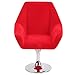 Mini Dollhouse Armchair, 1:12 Dolls House Sofa Furniture Chair Flocking Doll House Chair for Kids(Red)