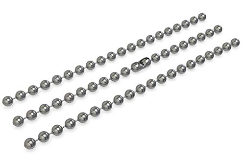 Dog Tag Surplus Stainless Steel Ball Chain Necklace, 9.5mm - 36 Inch - Made in USA