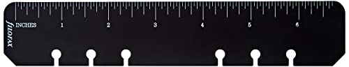 Filofax Personal Ruler/zijmarkering, zwart