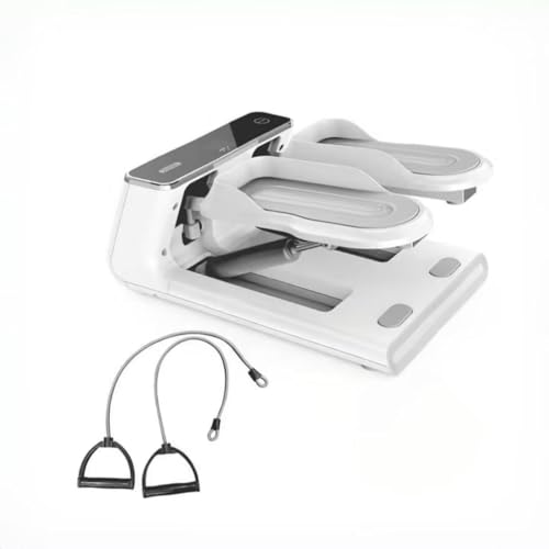 Maicifi Steppers for Exercise at Home, Stair Stepper with Resistance Bands, Under Desk Elliptical 300 lbs Weight Capacity, Ellipse Leg Exerciser with LCD Monitor