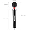 CHARMING Wired Powerful Handheld Massager with Strong 10 Vibrations Back Massage, Personal Therapy Massager for Sports Recovery, Muscle Aches, Full Body Pain (Black) #1