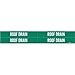 Brady 7247-4, 92025 Self-Sticking Vinyl Pipe Marker, (Pack of 50 Cards)
