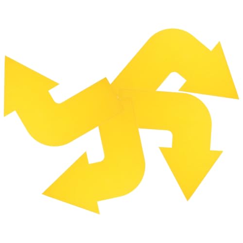 BESPORTBLE 4pcs Tennis Court Arrow Angle Training Markers Durable Pe Material Sports Court Signs for Enhanced Agility and Flexibility Bright Color Visuals for Easy Boundary Setup