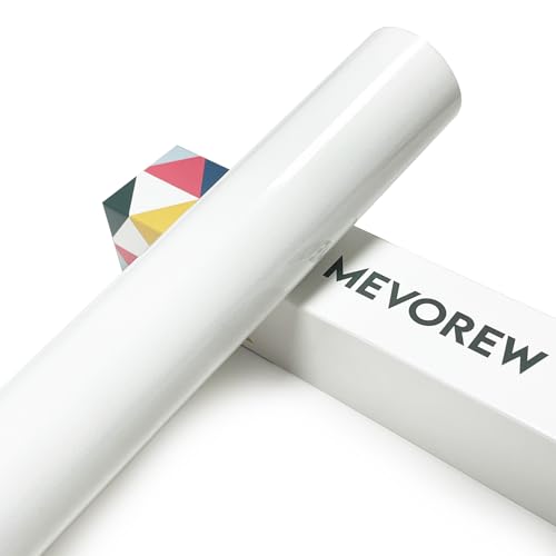 MEVOREW White Flocked HTV Heat Transfer Vinyl 12' x 6Ft Flock HTV...