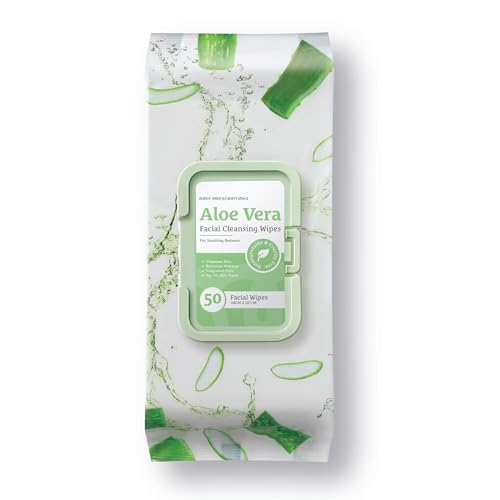 Image of Body Prescription Makeup Cleansing Wipes - Gentle and Effective Face Wipes, 50 Count (Pack of 1), Aloe Vera