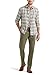 Lee Men's Extreme Motion Flat Front Slim Straight Pant Muted Olive 34W x 32L