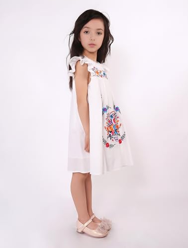 Pettigirl Girl Toddler Cinco de Mayo Mexican Embroidered Clothing Teen Indian Flamenco Niña Fiesta Floral Vestidos Dress2