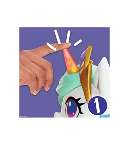 Mon Poney Licorne Bisous Magiques peluche interactive Hasbro de 25cm pour enfant