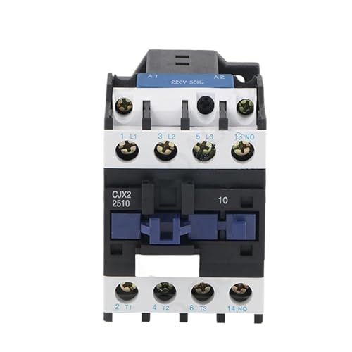 Contacteur d'alimentation électrique triphasé LC1D CJX2-2510 25A AC220V pour montage rail DIN