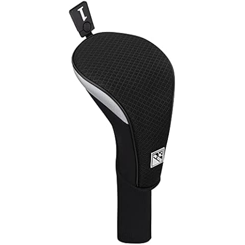 Big Teeth Golf Club Head covers for Driver 460CC DR Long Neck Balck Meshy Knit Cover