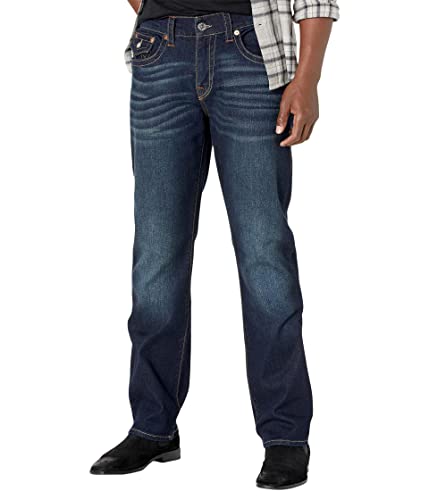 True Religion Men's Ricky Straight Leg Jean, Muddy Waters, 42