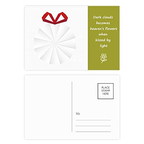 Cartes postales origami blanc pour décoration de Noël et vœux créatifs