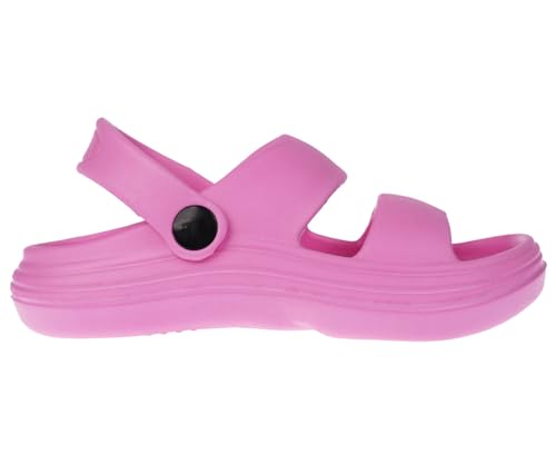 Image of Foamwalk Girl's EVA Slides Fisherman, Buckle Clogs Kids Cloud Slides - Slip On Sandals for Girls Toddler /Little Kid /Big Kid
