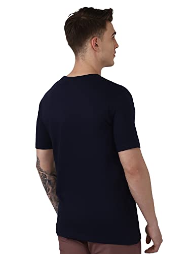 Image of hummel Ombi Round Neck Cotton Rich Half Sleeve Solid Regular fit Cottonpoly T-Shirt for Men Comfortable Soft Breathable Fabric Stretchable for Everyday Use Ideal for Casualwear