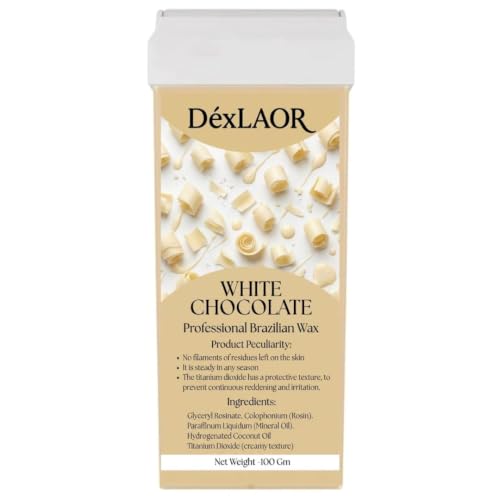 Image of Women Liposoluble Soft Wax Refill Roll-on Cartridge for Full Body Waxing Hair Removal (White Chocolate)