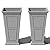 Veradek Brixton Series Tall Plastic Planter - Large Outdoor Planter for Front Porch | Crack Resistant All-Weather Use | Classic Estate Design for Tall Plants, Flowers, Trees