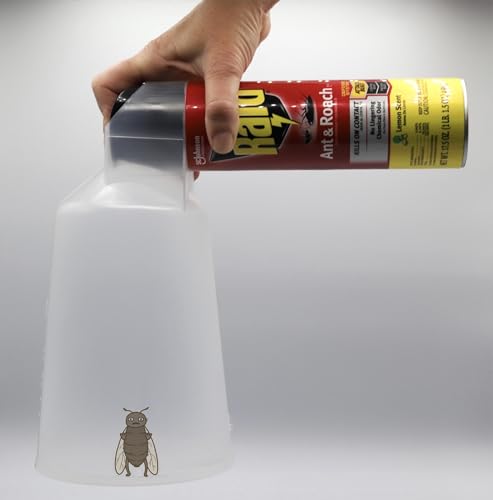 Trap'd Insect Spray Cone for Cans, Confines Spray and Minimizes Mess