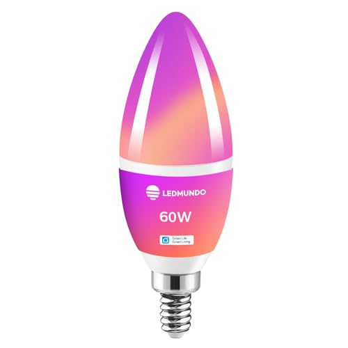 Ledmundo LM-SM-B11E12-6W-1P-BT6 E12 Smart Light Bulbs 60W Equivalent cover