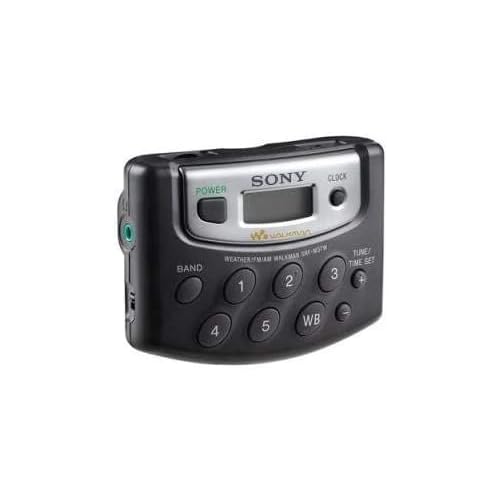 Sony SRF-M37W Radio Portátil Compacto de Sintonización Digital AM/FM/Clima de Tamaño de Bolsillo (Renovado)