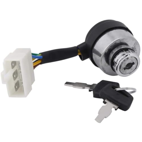 Ignition Switch with Key for 2.5-6.5KW Gas Generator 188F Starter, 6 Wire Ignition Lock Cylinder with Key Popular