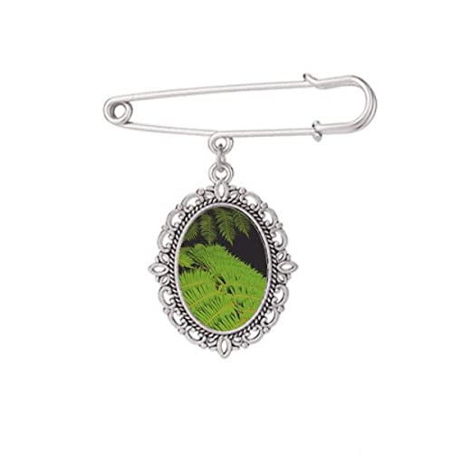 Broche nature verte pour sublimer vos robes et châles