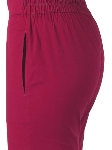 Image of Saundarya Women's Regular Fit Stretchable Cotton Trousers Pants