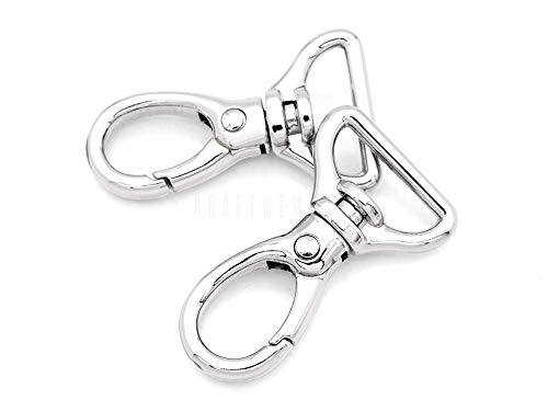 Craftmemore 2Pcs Oval Snap Hooks Heavy Duty Metal Push Gate Swivel Lobster Clasp Keychain Clip Purse Making Accessories Sc09 cover