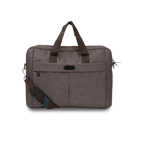 Rich Born MetroNylon Office Laptop Bag | Lightweight Water-Resistant Work Messenger Folio | Multi-Compartment Organiser | Durable Handle & Adjustable...