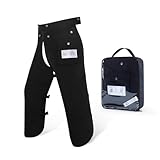 ZELARMAN Chainsaw Chaps Apron 8-Layer Wrap for Men/Women Loggers Forest Workers Protective Chain Saw Pants Adjustable
