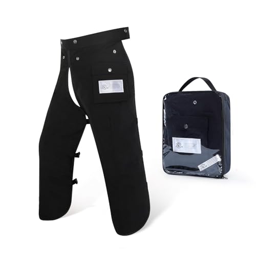 ZELARMAN Chainsaw Chaps Apron 8-Layer Wrap for Men/Women Loggers Forest Workers Protective Chain Saw Pants Adjustable