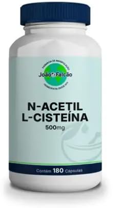 Cápsulas NAC purificada João Falcão 500mg, gran formato de alta calidad