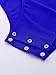 Xnihocha Men's Rhinestones Ballet Gymnastics Dance Leotard Bodysuit Long Sleeve Figure Skating Leotard Royal Blue Large