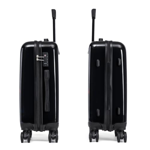 Image of InUSA Cat Print 20-Inch Carry-on Hardside Spinner Luggage Durable TSA Lock