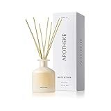 Apotheke Difusor de varillas de aceite perfumado de lujo para el hogar (vetiver blanco),juego de difusor de fragancia para el hogar con varillas