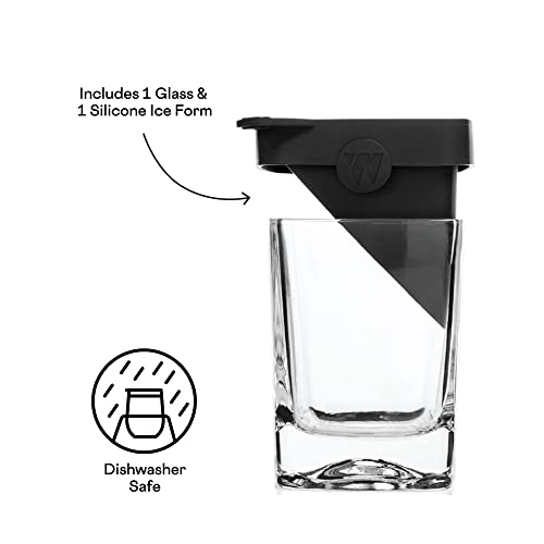 Corkcicle Premium 9 Oz Double Old Fashioned Whiskey Glass With Silicone Ice Mold, Perfect For Chilling Whiskey, Bourbon, Tequila, And Scotch #TOP2