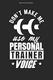 Personal Trainer Stimme Notizbuch: 100 Seiten | Kariert | Gym Workout Coaching Coach Trainieren Sport Trainerin Personal Trainer Fitnesstrainer Beruf Fitness Ausbildung